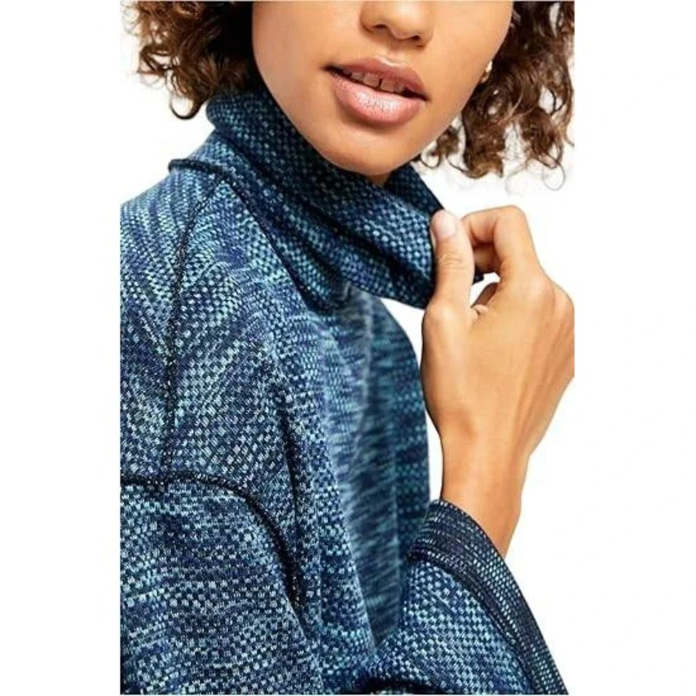 We The Free Free People Women's Sunny Days Knit Oversized Turtleneck Sweater Top